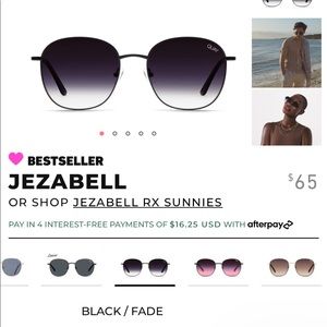 Quay Australia Jezabell Sunglasses in Black/Fade
